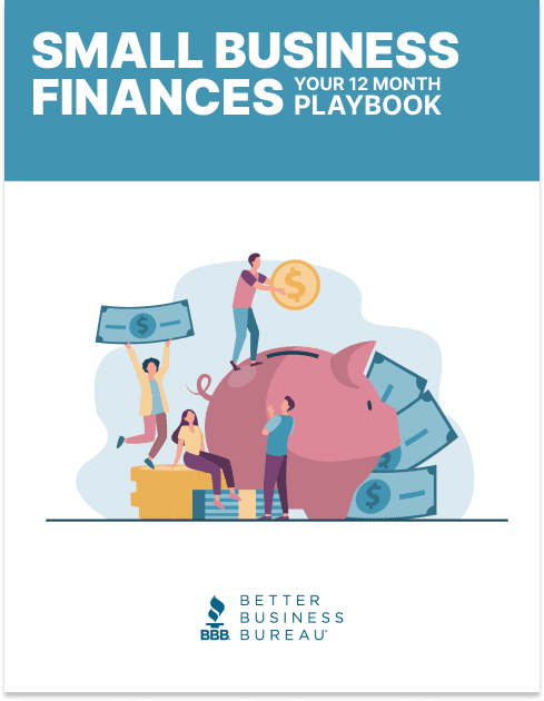 A colorful illustration of a giant piggy bank with little people putting money into it.